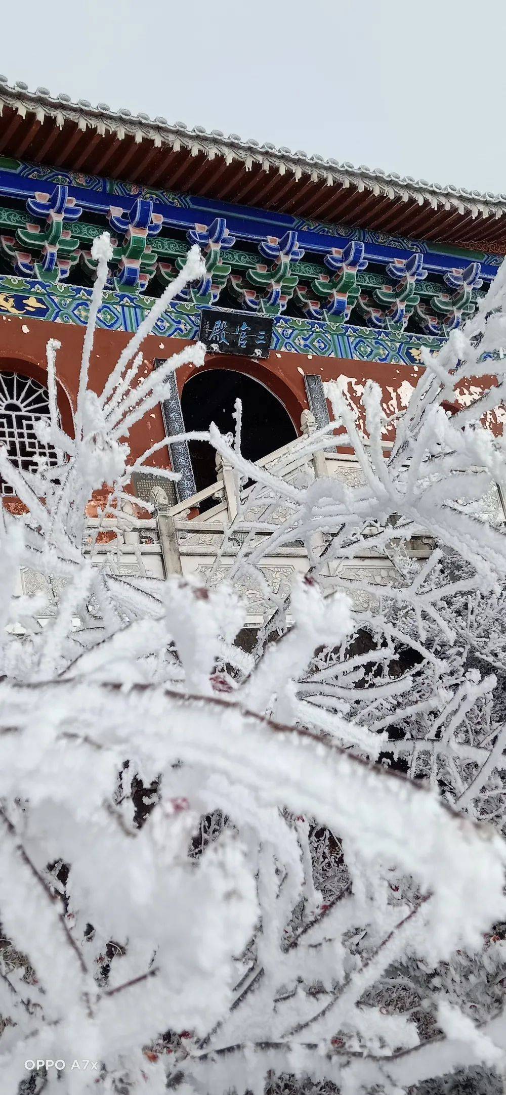 鸡足山雪景图图片