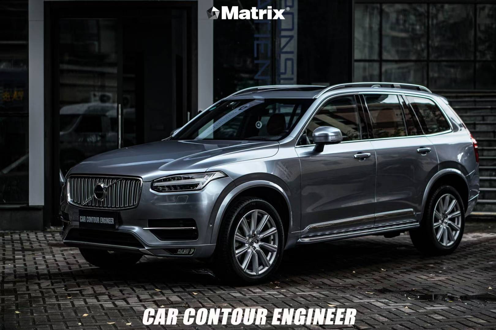 沃尔沃xc90-matrix矩阵改色膜液态金属水银灰自带华丽高贵的气质_银调