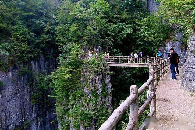 恩施大峡谷的绝壁长廊