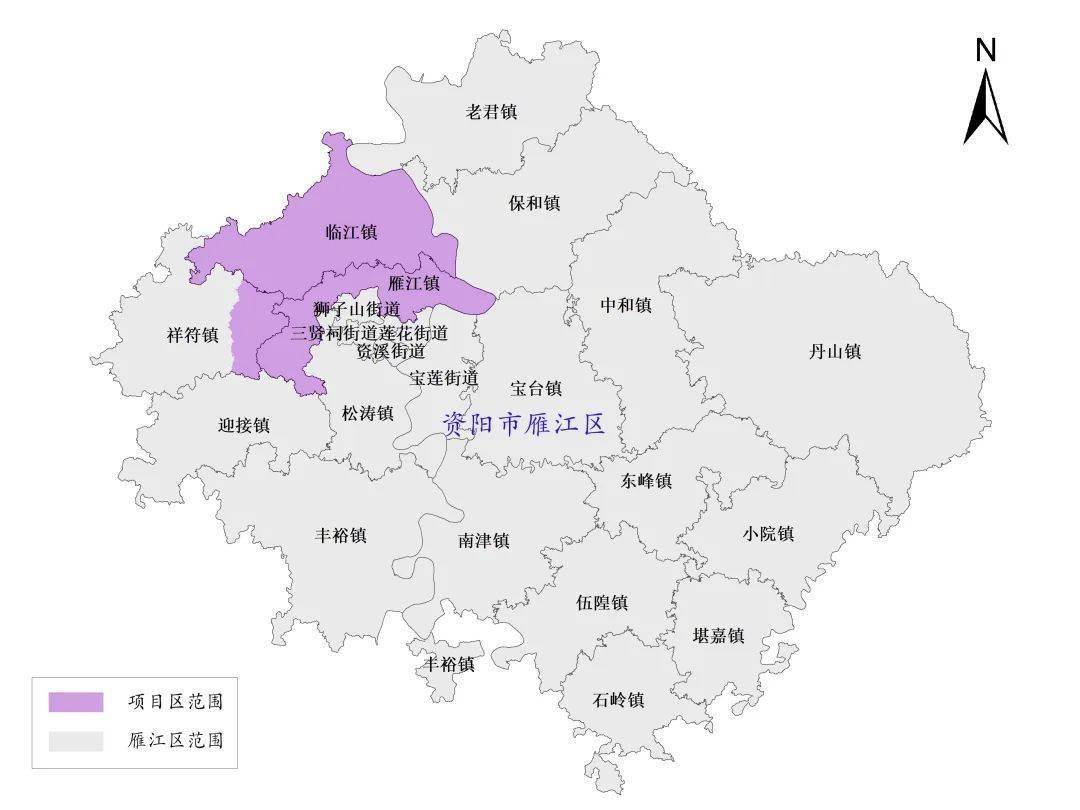 项目涉及资阳市临江镇,雁江镇,祥符镇等区域范围,共计28个村.