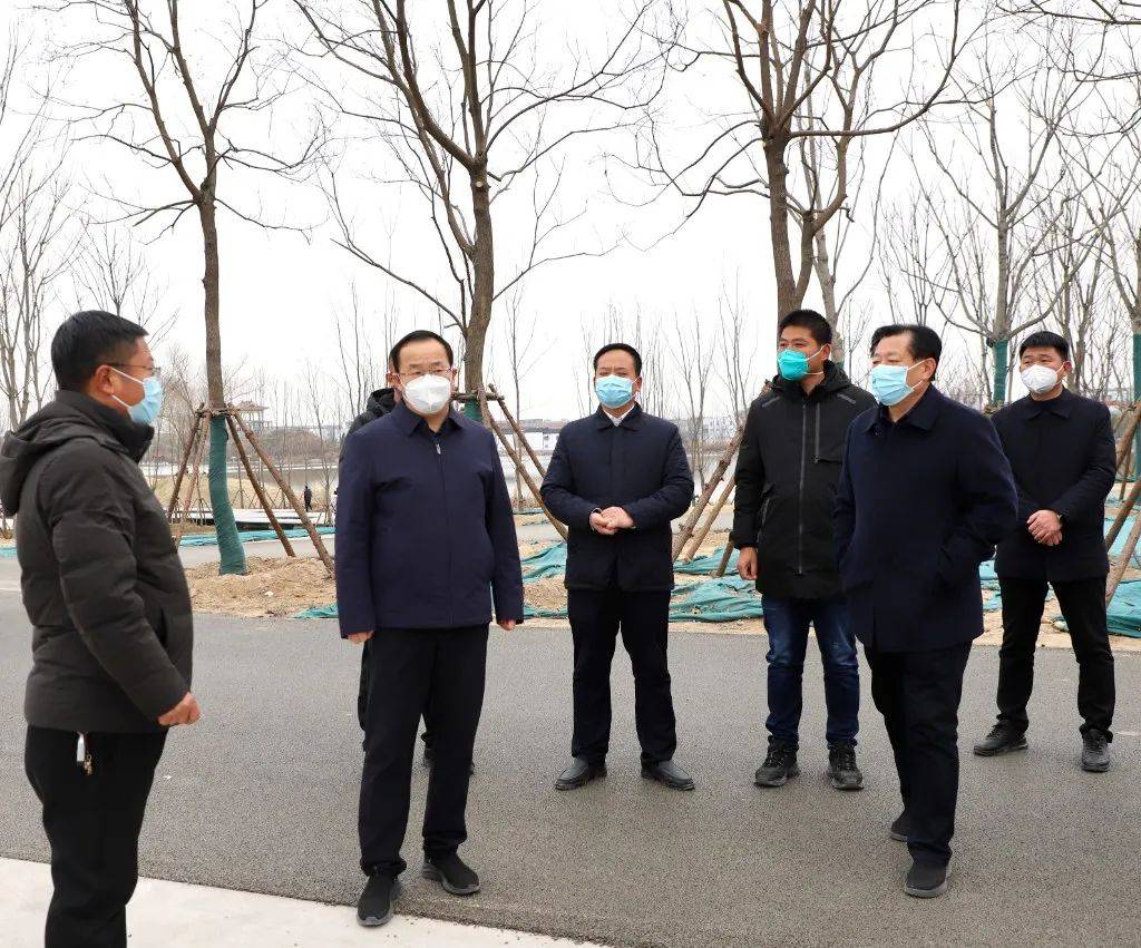 淮阳区委书记张建党带队调研公园和龙湖湿地生态保护项目建设工作_管理