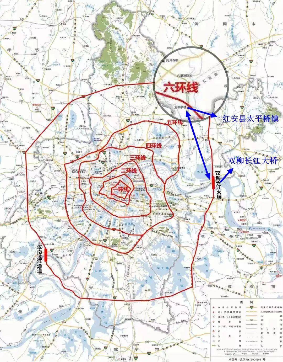 武汉七环线最新规划图图片