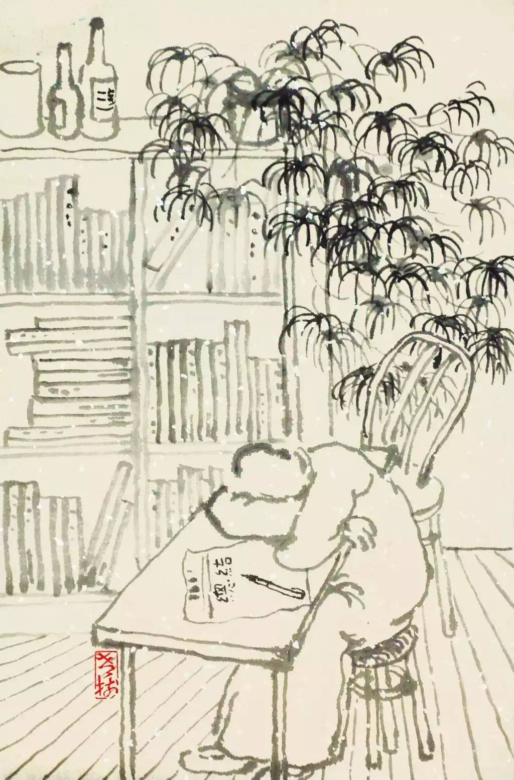 老树画画:元旦快乐!_the_中国_语言