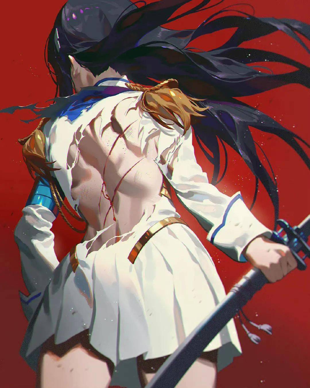 斩服少女 kill la kill:手机壁纸 头像 锁屏_来自_背景_end