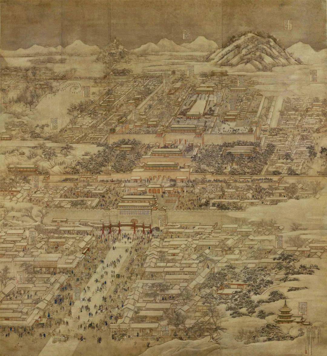 《康熙南巡图》第十二卷中的北京中轴线和大驾卤簿_稿本_照片_皇帝
