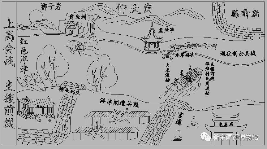 古迹寻踪 | 袁河之畔的"洋津渡口"记忆_码头_行人_遗址