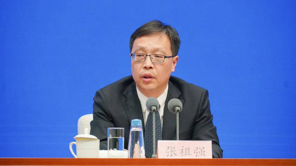 中国气象局副局长张祖强 澎湃新闻记者 周頔 摄1月13日,在国务院新闻
