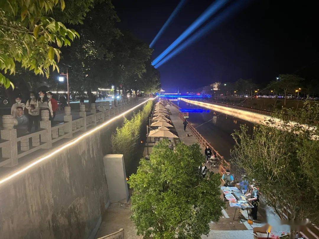 高州一镇村 "鉴江印象"崛起!夜景迷人_乡村_高车_游客