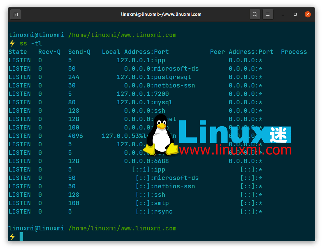 linux查看具体端口的方法是什么  第1张