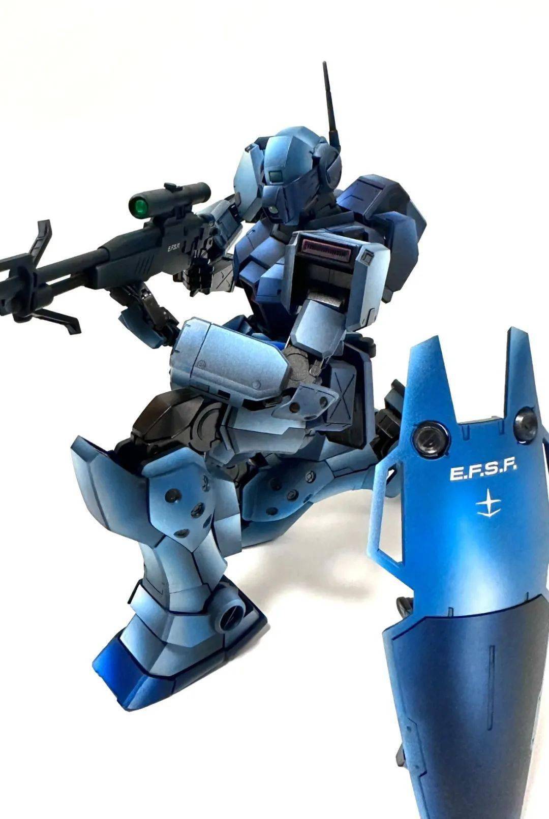 宛若建模图,mg狙击吉姆2插画风光影涂装_公众_来稿_模型