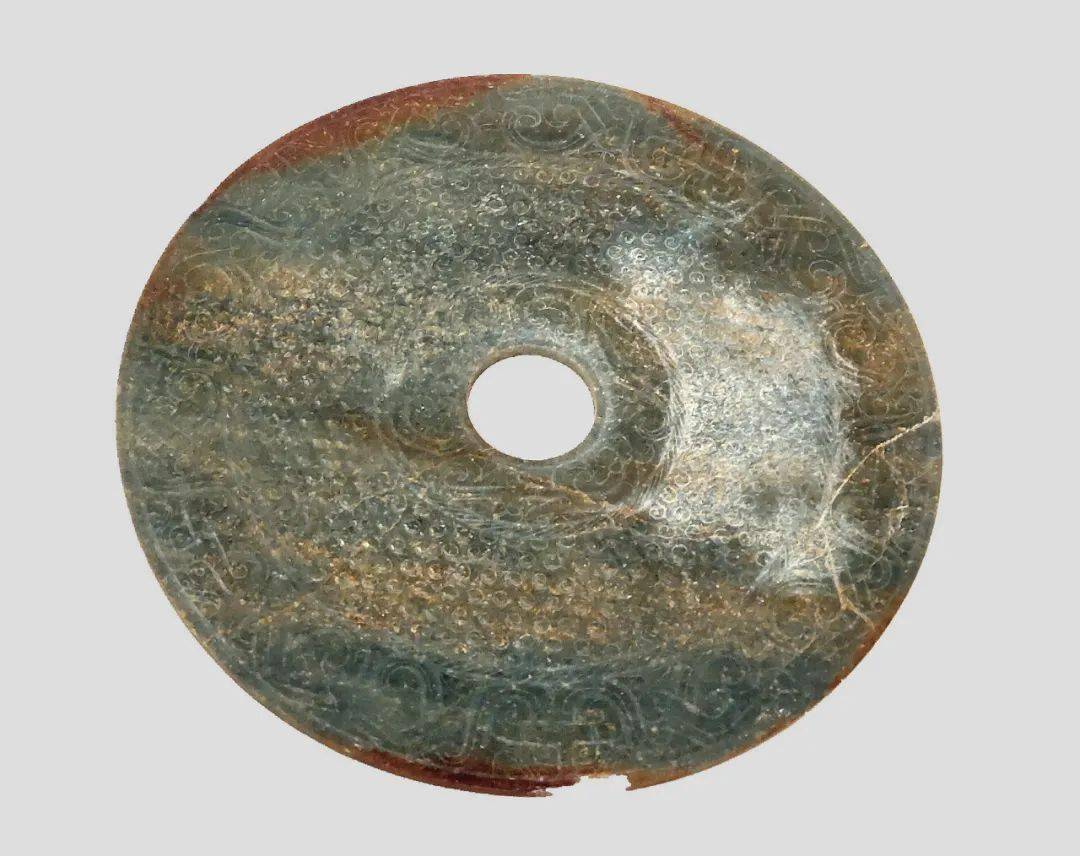 寻宝安徽楚文化博物馆⑩战国龙纹青玉璧_淮南_楚国_玉器