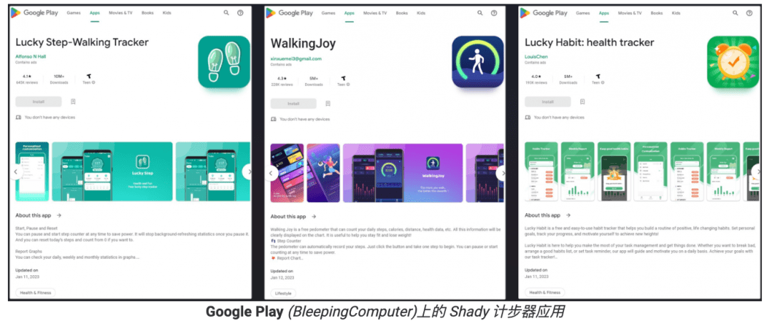 Google Play多款应用法式存在问题，用户累计下载超2000万次