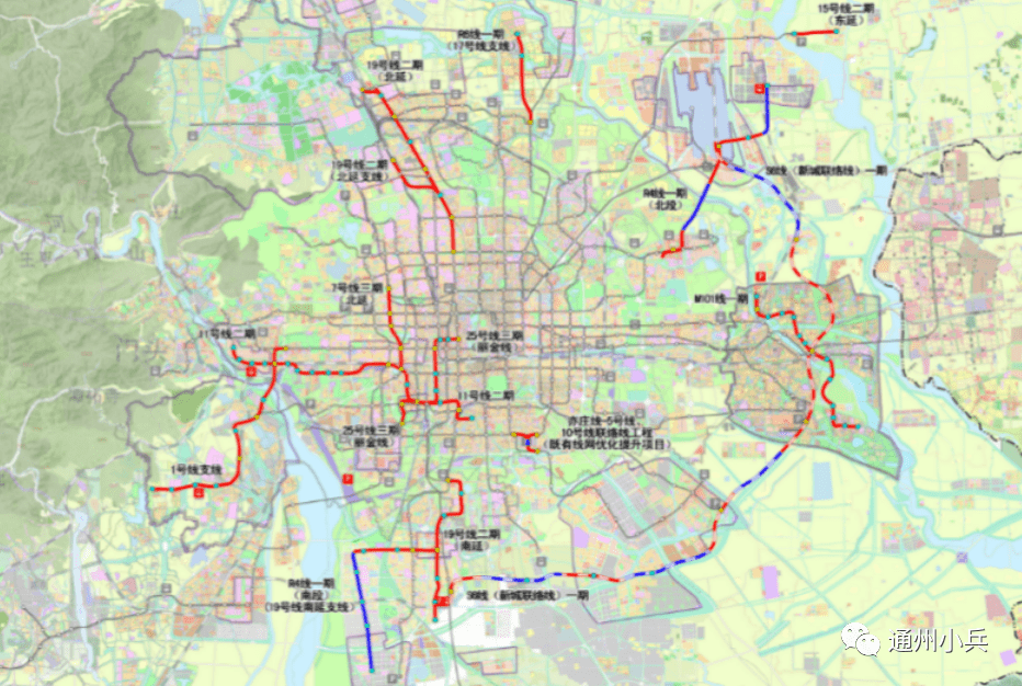 "s6线"线在通州位置明确!北京轨道三期将实施…_建设_新城_车站