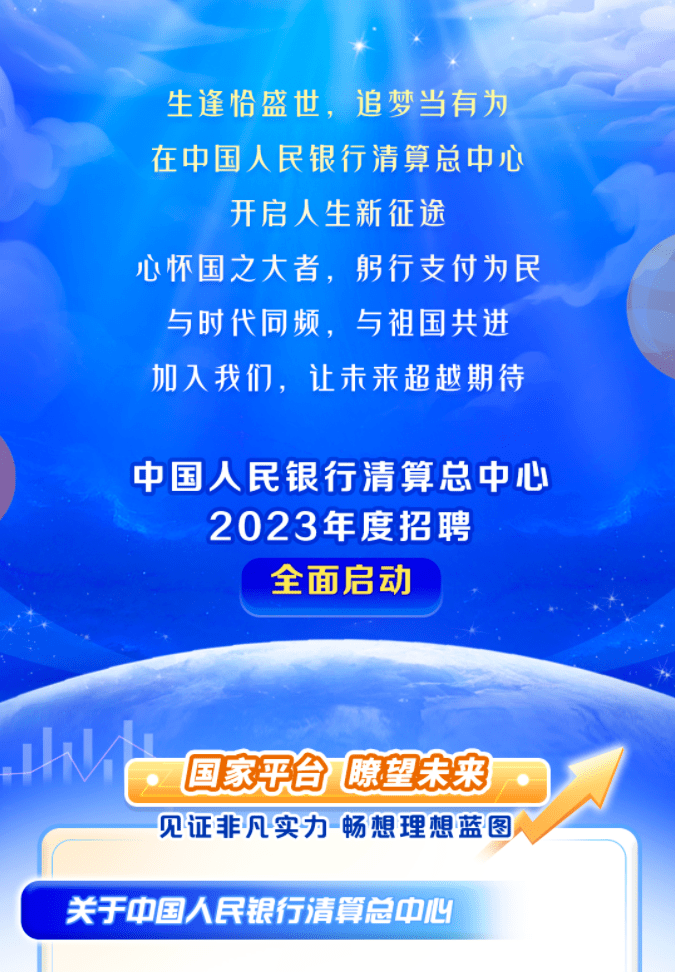 校园招聘 | 中国人民银行直属事业单位!中国人民银行清算总中心2023春招!