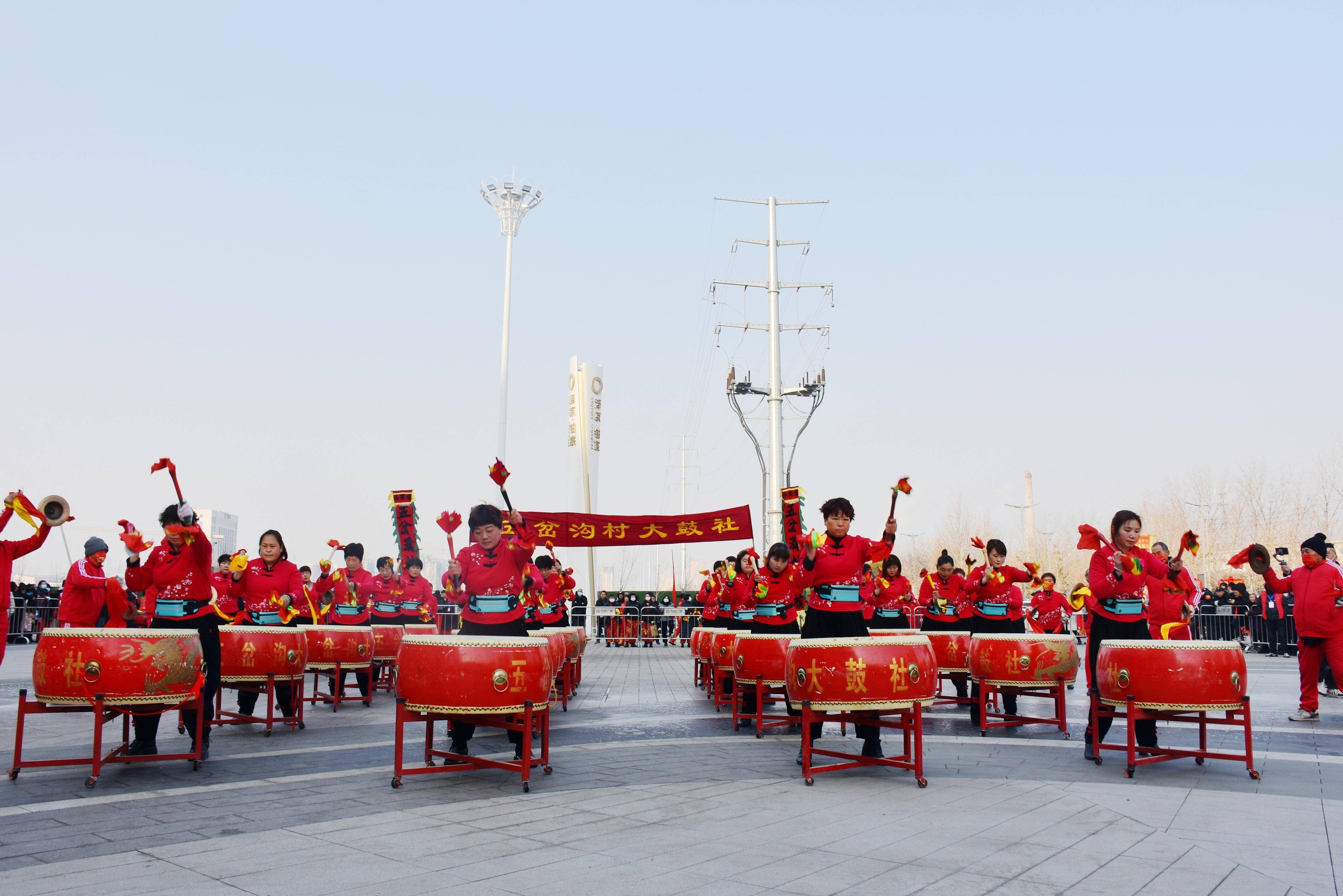 洛阳偃师区"万达杯"新春排鼓大赛开赛_文化_活动_全区