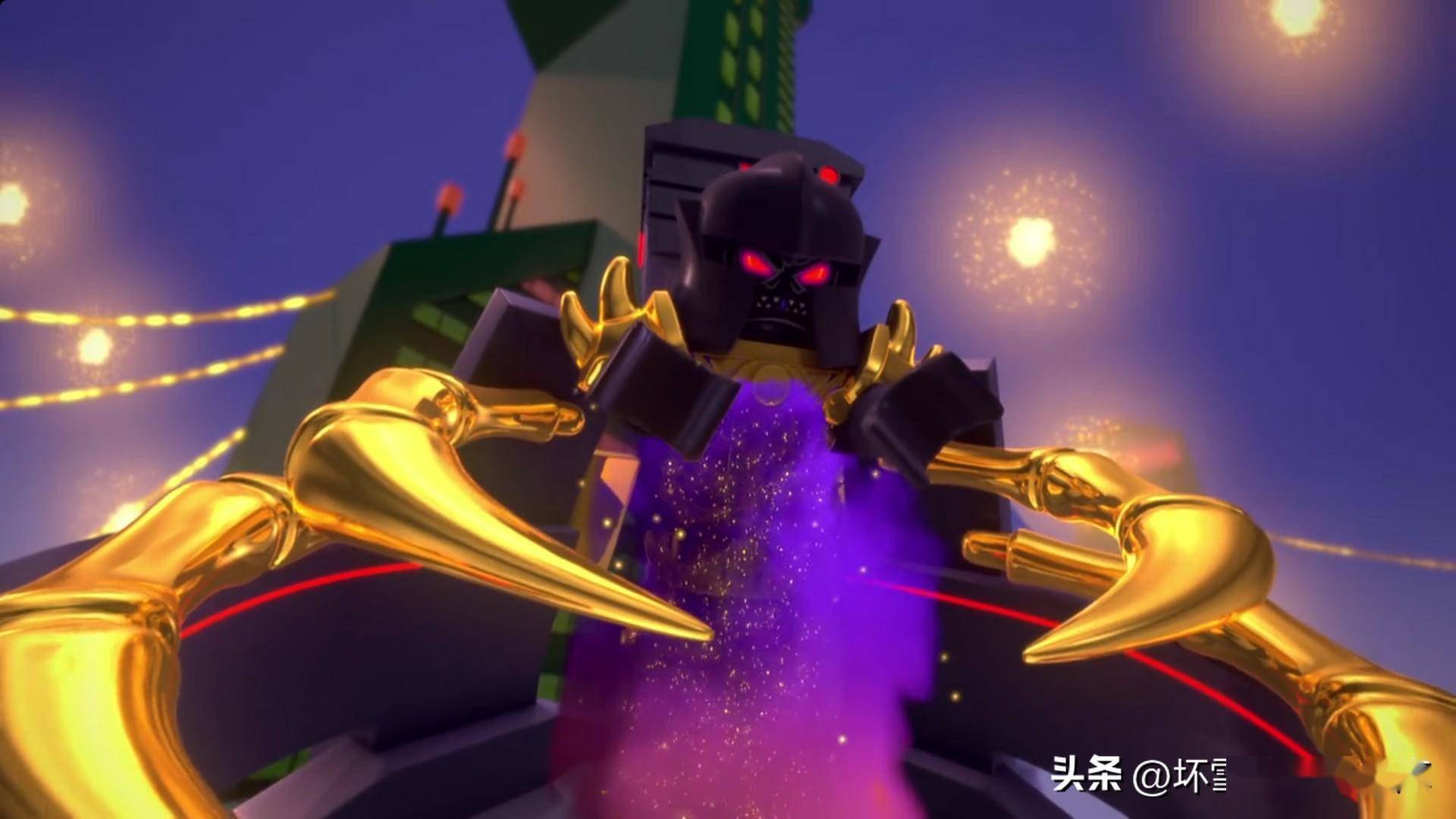 半人马造型的机甲:试玩乐高幻影忍者水晶之王机甲_套装_印刷_反派