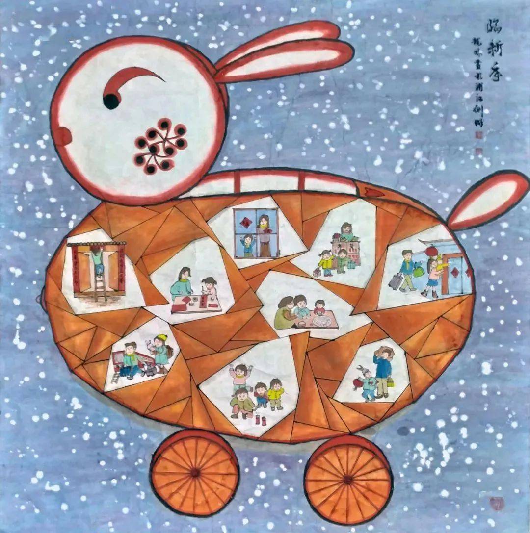 快来看看这些兔年佳作!_玉兔_吉祥_作品