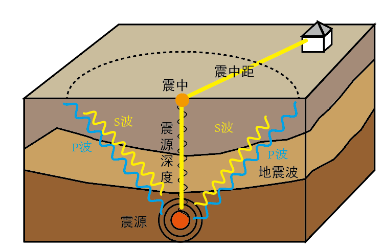 地震示意图图片来源:作者自制按物理上波动的分类,因为p波质点运动的