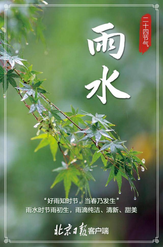 好雨知时节,当春乃发生,"雨水"来了_节气_降水量_形式
