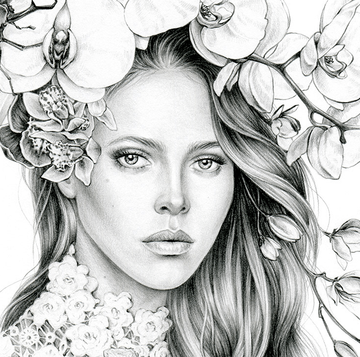 细腻,精美的时尚女性素描,性感动人的线性美女,视频教学,美轮美奂!