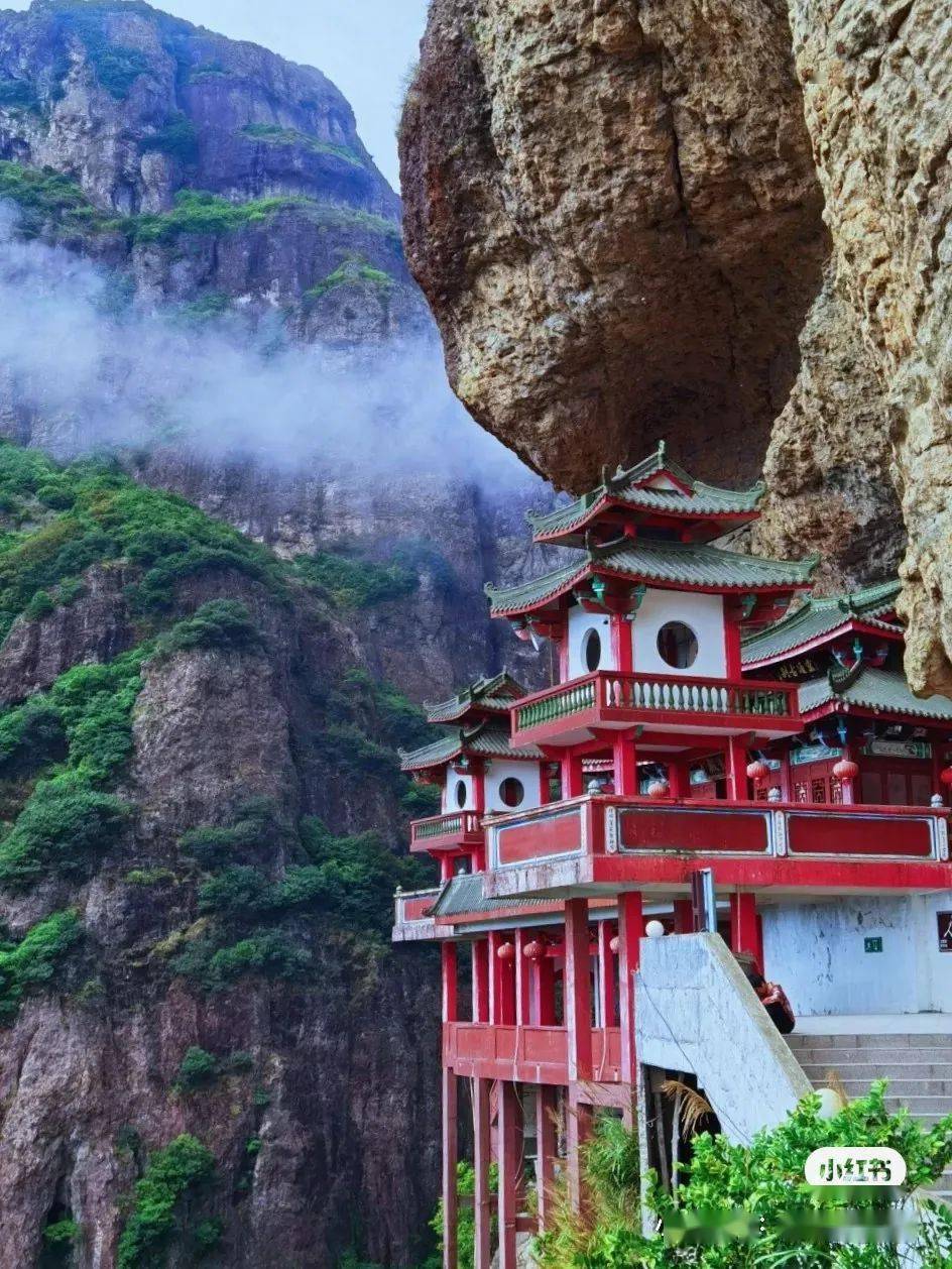 三平寺,壮观悬空寺