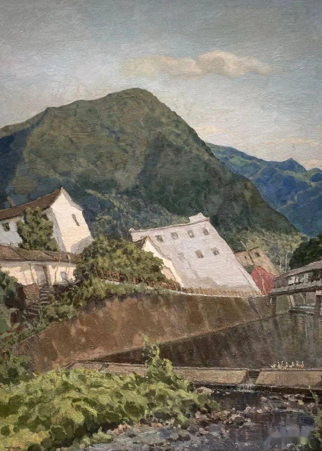 【写生啦】艺术棠溪写生活动特邀艺术家:金甲镇风景作品欣赏_油画院