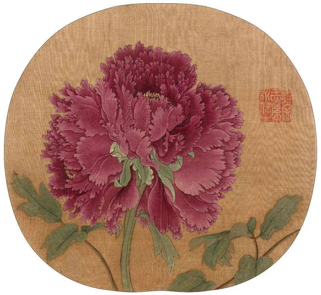 《品字牡丹图》《宋扇面画牡丹图》是宋代画家所创作的一副中国古画