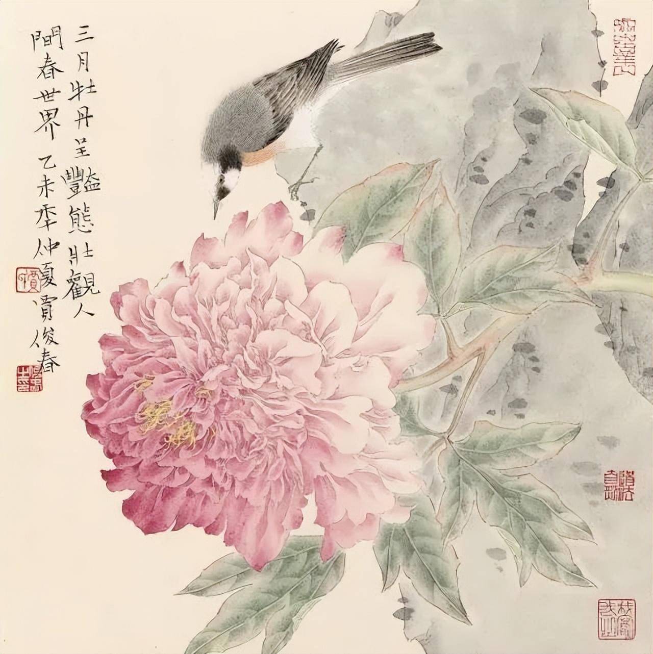 清新淡雅天然饰——贾俊春花鸟画_工笔_中国美协_作品