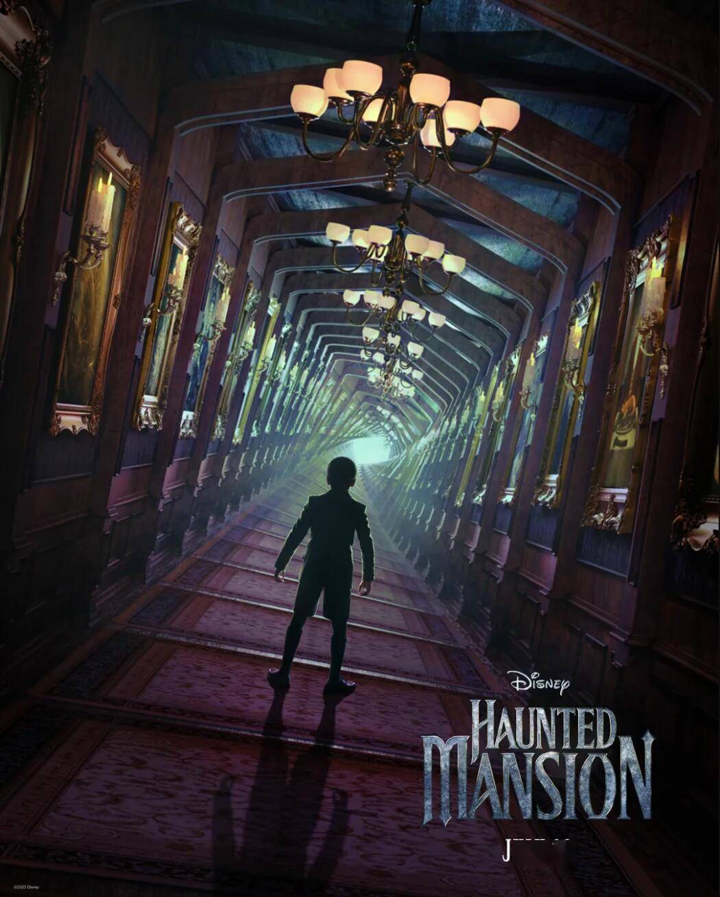 《幽灵公馆》曝新海报 9岁男孩进入"灵异空间"_迪士尼_游乐_房子