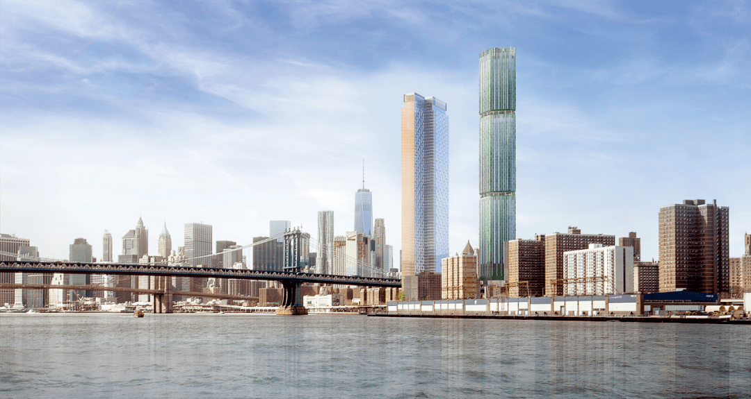 jds公司合作完成的曼哈顿下东区全新超高层,设计师将建筑整体分为三段