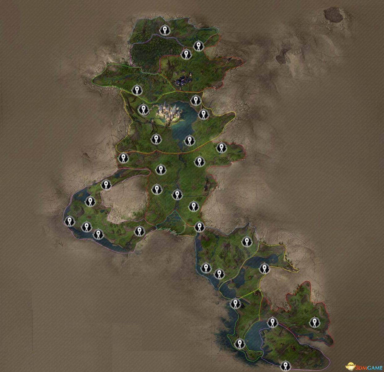 以下是气球分布:2,戳破气球以下是古代魔法热点位置:和全部核心互动后