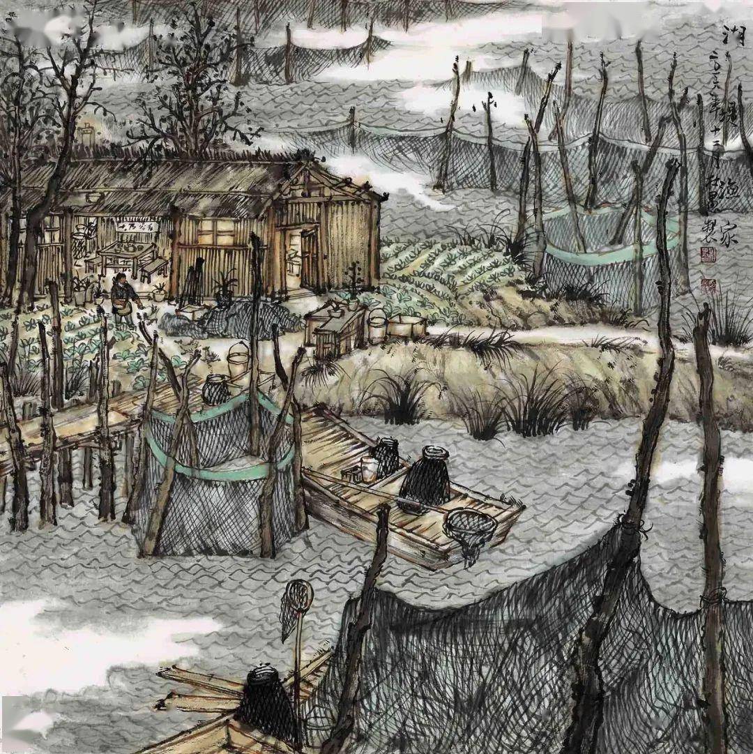 杜愚山水画——一片宁静祥和之气_作品_山川_自然