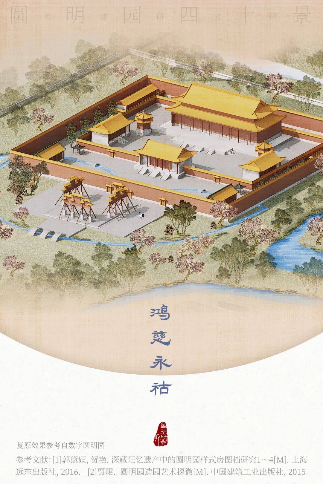 ▼(圆明园四十景之鸿慈永祜,制图@龙雁翎/星球研究所)是为鸿慈永祜