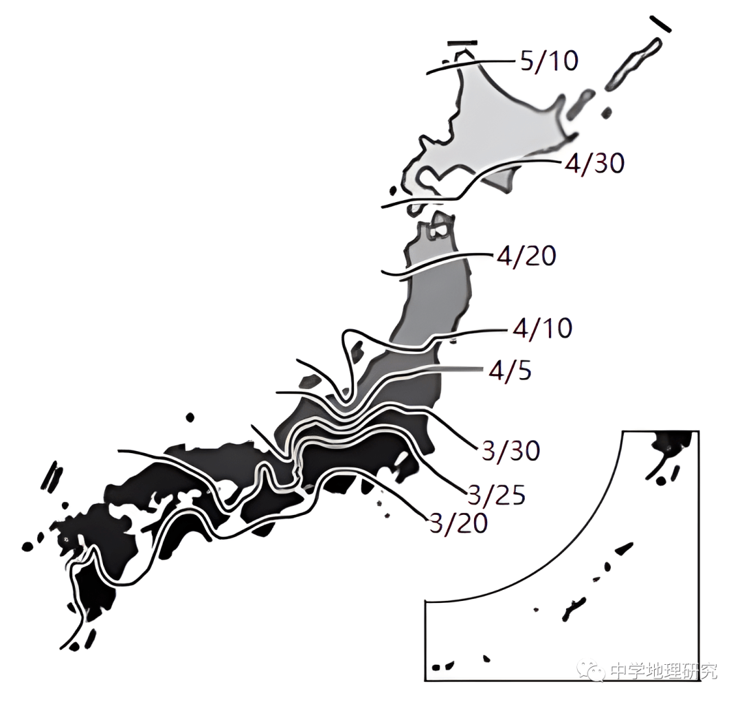 日本地图经纬图片