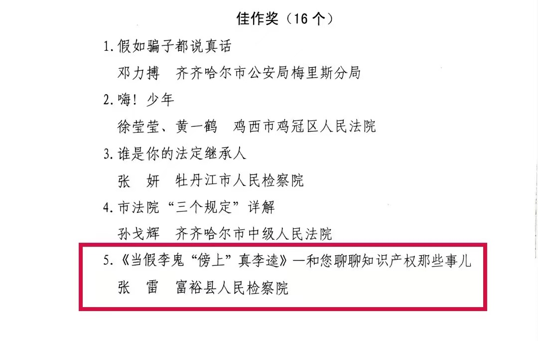 喜报丨团齐齐哈尔市委推报的多部做品在“龙江法治文化下层行普法微动漫、短视频创做大赛”中获奖！