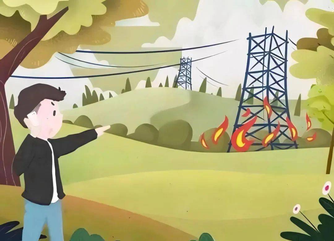电力线路防护宣传月 | 高压线下,山火猛于虎_防火_输电_火种