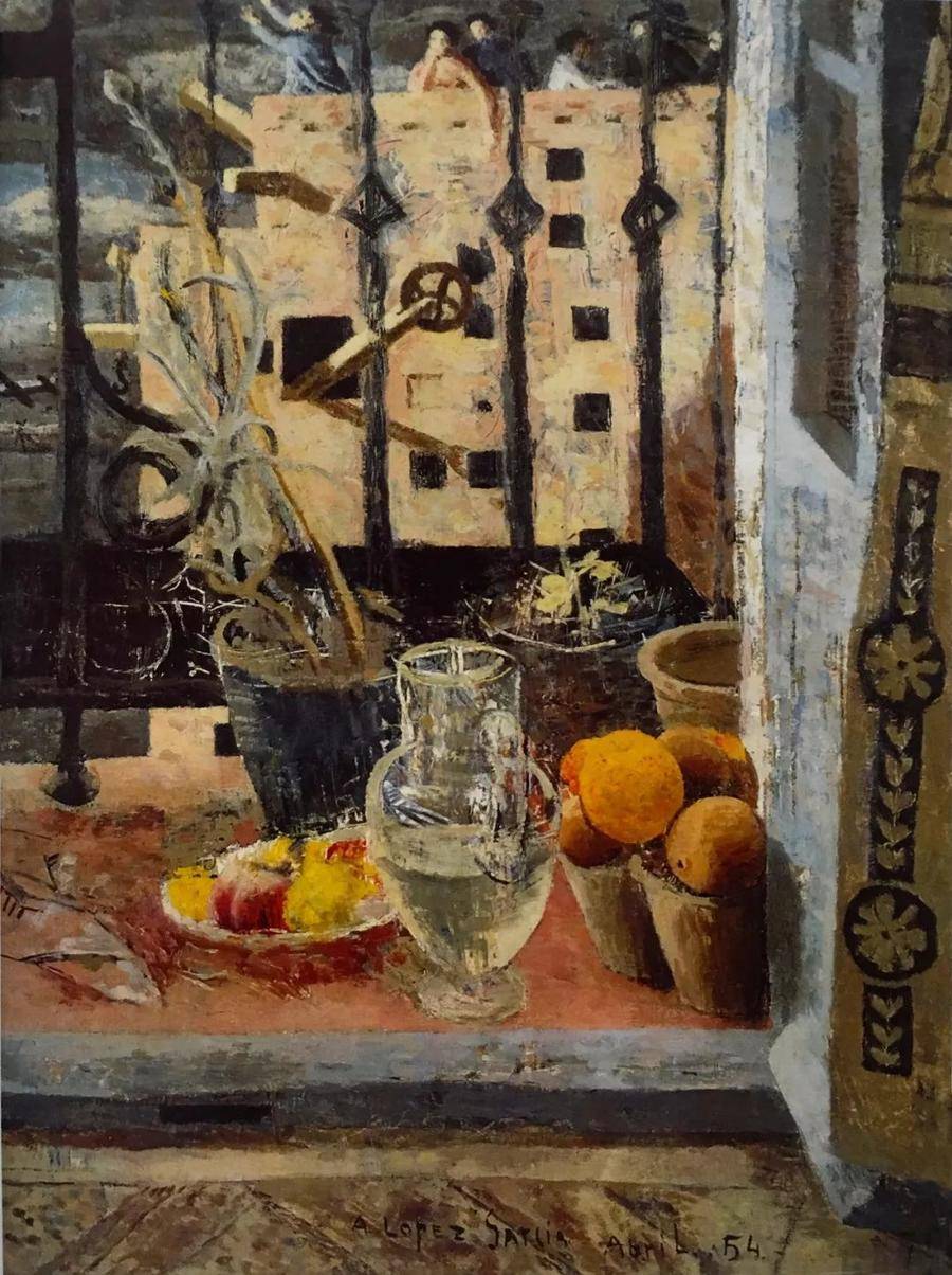 西班牙国宝级画家安东尼奥·洛佩斯·加西亚作品_因为_东西_不象