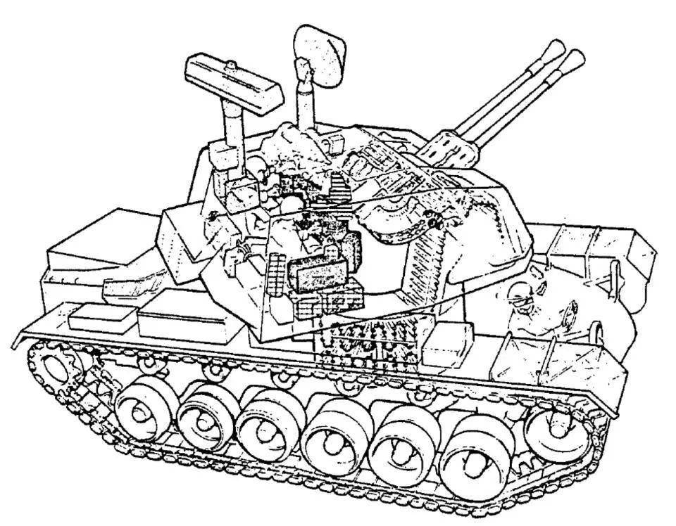 m247炮塔頂部有兩個雷達m系陸軍在70年代需要一型能伴隨其他陸地