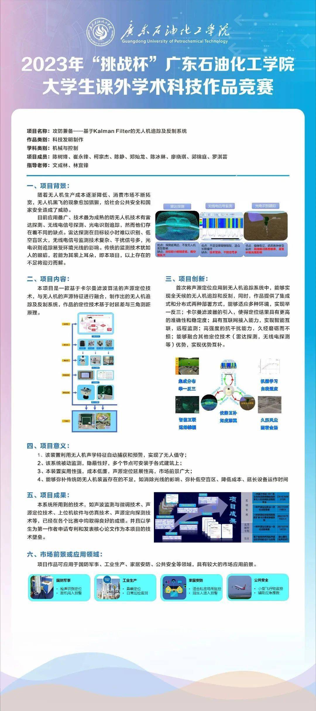 挑战杯展板示范图片