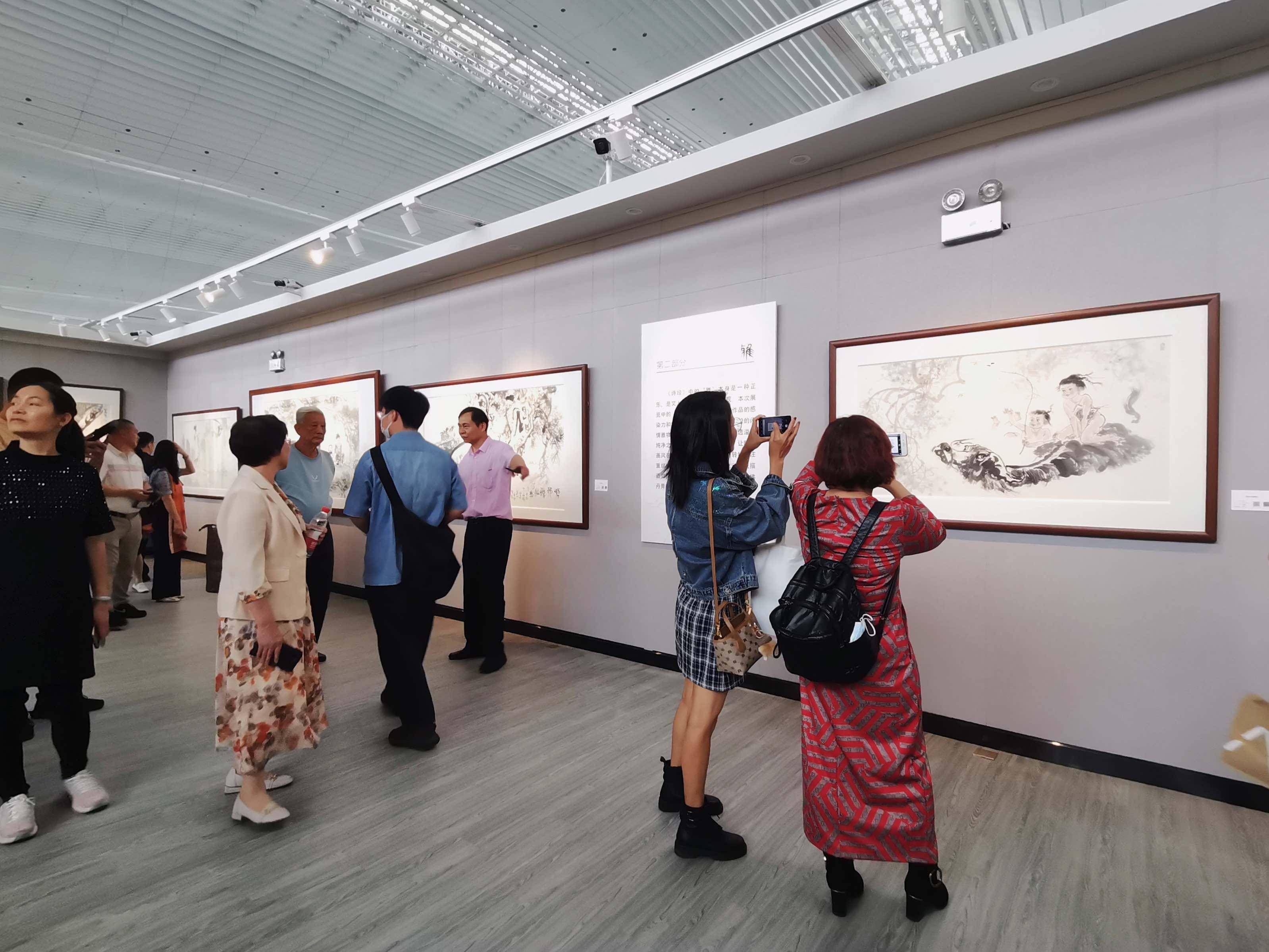 《陳略中國畫作品展》在廣州白雲國際機場美術館開展_展覽_文化_展現