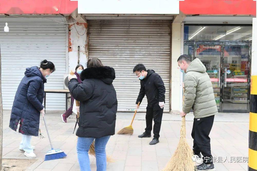 李爱新到宁津县人民医院督导环境卫生集中整治工作_国家_我院_责任区