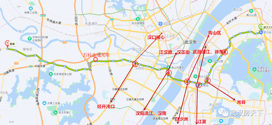 汉阳地铁规划图片