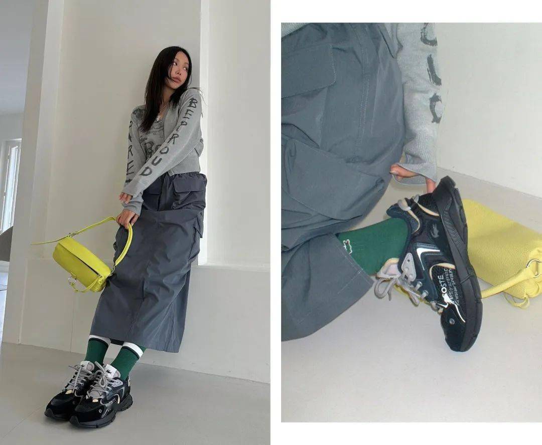 工装裤 老爹鞋太复古范了!155到170女生这么穿,太显高显飒了!