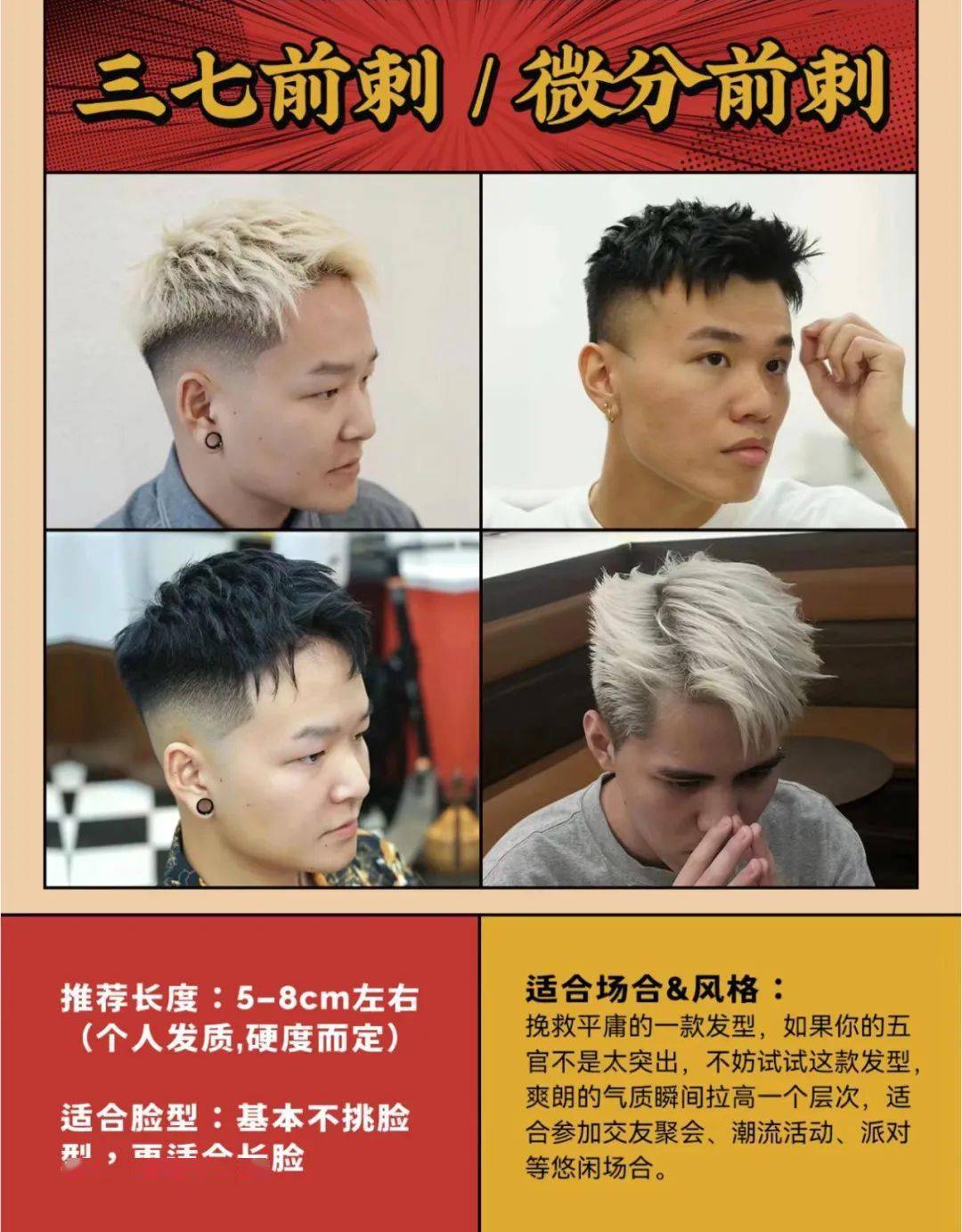 爆款男生发型-前刺,哪一款适合你?_场合_cm_造型