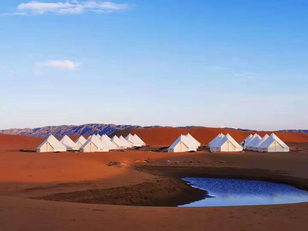 金沙海沙漠露营氛围感一绝!【一卡通免费】_帐篷_星空_旅行