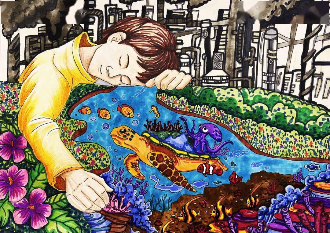 世界地球日儿童画公益大赛获奖作品出炉 | 世界地球日