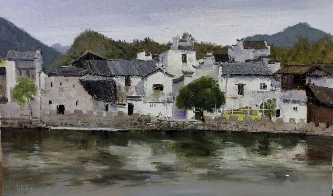 【写生啦】那时花开:翁凯旋,侯宝川2023婺源写生新作_油画_活动_作品
