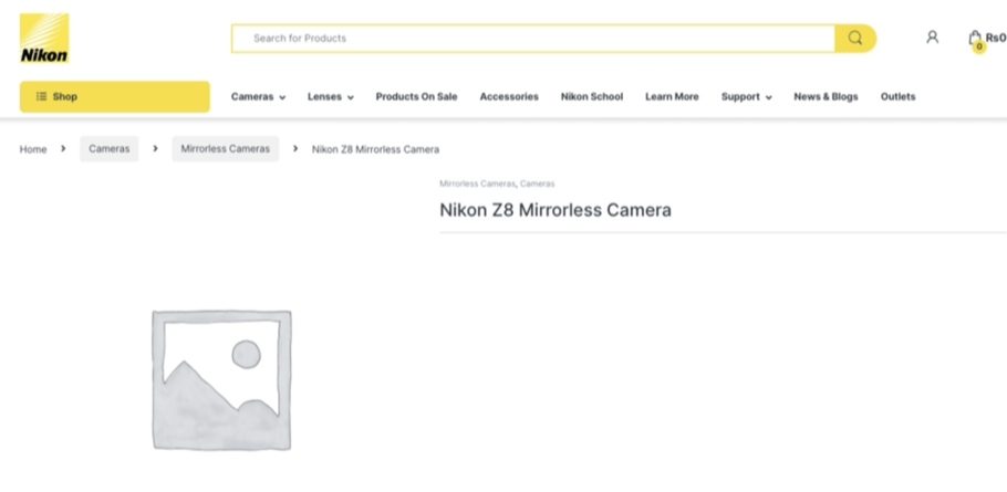 尼康Z 8旗舰全画幅相机现身官网 消息称预热活动有望在本周内开启