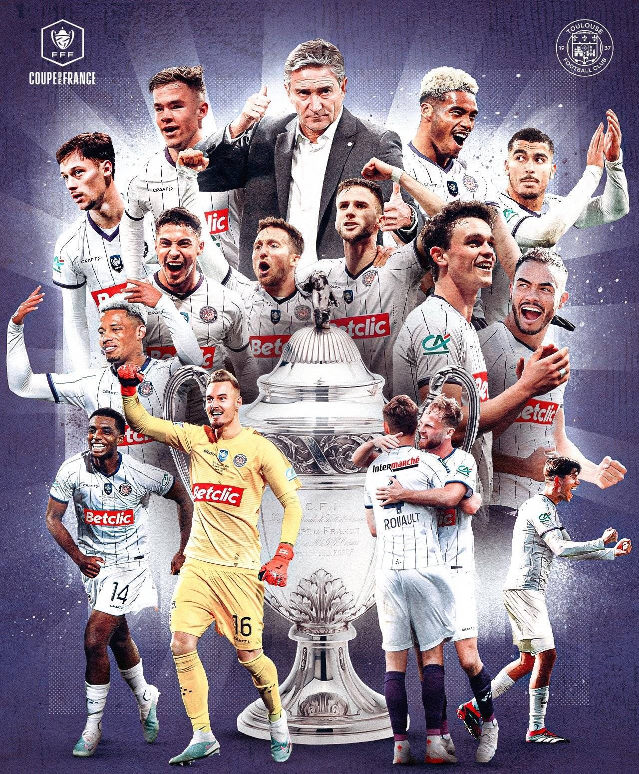 图卢兹5比1大胜南特,夺得本赛季法国杯冠军