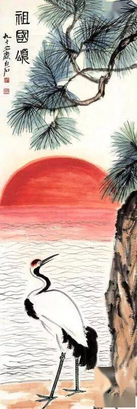 齐白石71岁画只仙鹤,卖3680万!93岁再画一只,因加一物卖8280万!